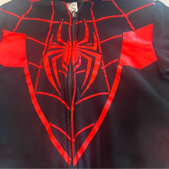 Marvel Spiderman Miles Morales Zip Up Hoodie - Picture 2 of 6